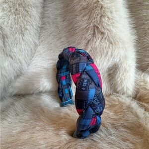 Blue and Pink Hermes Headband by Alice and Hops